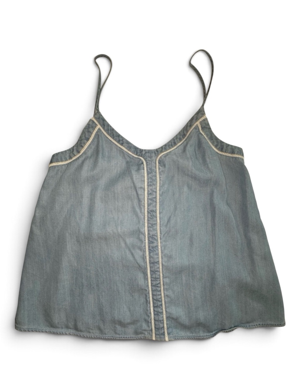 Hinge Tencel Chambray Cami Tank Top XS Light Blue LIKE NEW